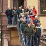 Gruppenbild vor dem "Josephsaal", Kloster Bronnbach